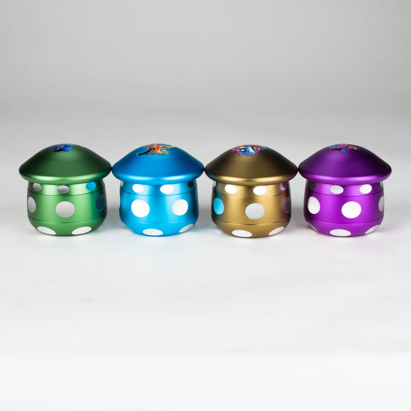 O Aluminum Mushroom Grinder 4 Layers