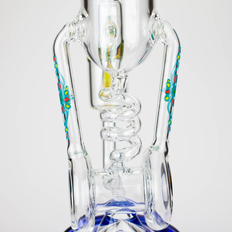 O WENEED | 14" Spiral Recycler Glass bong