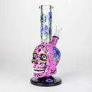 10" Sugar Skull-Themed glass bong [SK Series] Glass Bong BB Canada Pink