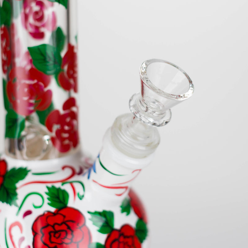 O 10" Sugar Skull-Themed glass bong [SK Series]