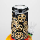 9" Wizard-Themed Sugar Skull Glass Bong [SK05] Glass Bong BB Canada