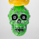 9" Wizard-Themed Sugar Skull Glass Bong [SK05] Glass Bong BB Canada