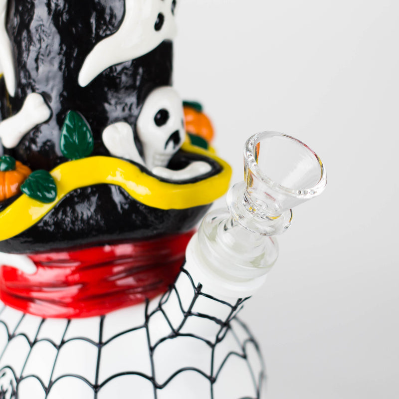 O 9" Pirate-Themed Sugar Skull Glass Bong [SK20]