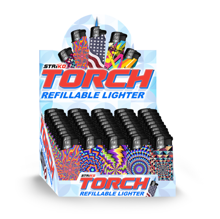 STRIKO Wrapped Torch Lighter display of 50pcs_0