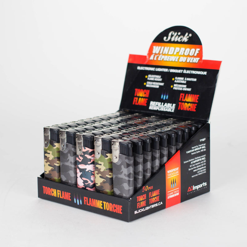 O Slick® | Torch Windproof Lighter - Camo Box of 50 [YYG-8831]