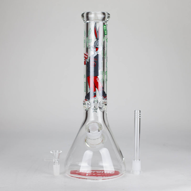 O 14" SUP Design 9mm glass Bong [PIP869]