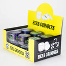 2" Metal Grinder 4 Layers with Weed Humor Design Box of 12 Display Pack 777 Smoke