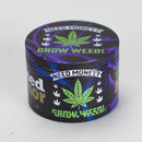 2" Metal Grinder 4 Layers with Weed Humor Design Box of 12 Display Pack 777 Smoke