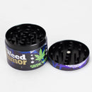 2" Metal Grinder 4 Layers with Weed Humor Design Box of 12 Display Pack 777 Smoke