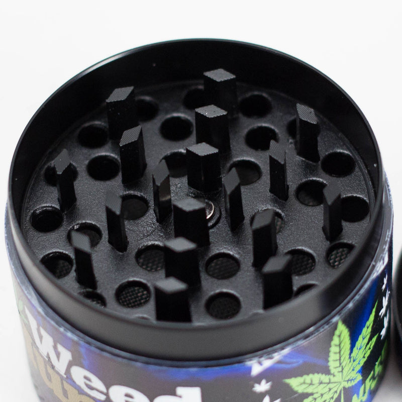 O 2" Metal Grinder 4 Layers with Weed Humor Design Box of 12