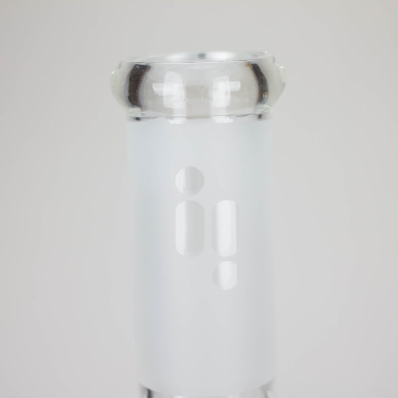 O 12" Frosted glass beaker water bong