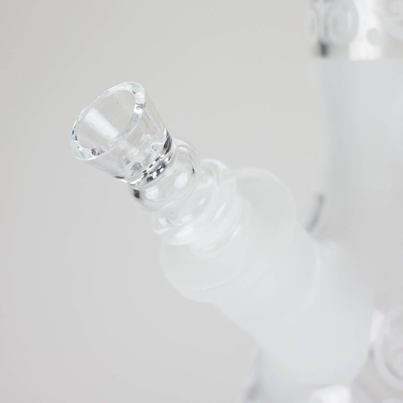 O 12" Frosted glass beaker water bong