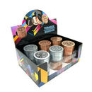 Hemp Design Metal Grinder 50mm 4pt Box of 12 [GRI205] Display Pack NIBO Distribution