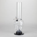 Acrylic 12" Water pipe Skull Shape [PIP275] Acrylic Bong NIBO Distribution Clear