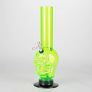 Acrylic 12" Water pipe Skull Shape [PIP275] Acrylic Bong NIBO Distribution Green
