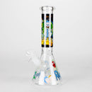 10" Cartoon Designs Glow In The Dark beaker bong In the Box [PIP302] Glass Bong NIBO Distribution Design 6
