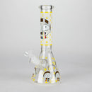 10" Cartoon Designs Glow In The Dark beaker bong In the Box [PIP302] Glass Bong NIBO Distribution Design 10