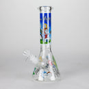 10" Cartoon Designs Glow In The Dark beaker bong In the Box [PIP302] Glass Bong NIBO Distribution Design 8