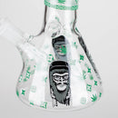 8.5" Gorilla Designs Glow In The Dark beaker bong In the Box [PIP301] Glass Bong NIBO Distribution