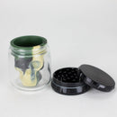 Top Side Grinder Bottom Storage Jar [CN6280] Herb Saver Grinder Canadian Distributor