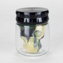 Top Side Grinder Bottom Storage Jar [CN6280] Herb Saver Grinder Canadian Distributor Black (A)