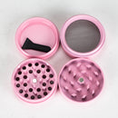 4 Parts Grinders Lady Hornet, Pink Color Non Stick Surface [CNC50-4TC-LH] Display Pack Canadian Distributor