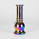 6" Round Base Mini Glass Bong Metallic Finish [BLMIN-04-4] Glass Bong Canadian Distributor
