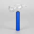 4.5" Pipe -Aluminum+Glass [YD2089] Glass Pipe Canadian Distributor Blue