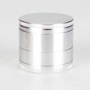 4 Part Grinder, Metallic Finish and Black Color [CN5015] Regular Grinder Canadian Distributor Silver (C)