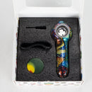5" Pipe Metal Small Silicone Pill Case Inside - Rainbow [YD2083] Nectar Collector Canadian Distributor