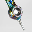 5" Pipe Metal Small Silicone Pill Case Inside - Rainbow [YD2083] Nectar Collector Canadian Distributor