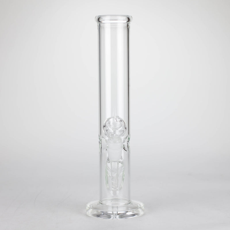 O 12" Clear Straight Tube Bong