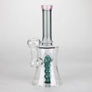8" Assorted color tube glass bong with caterpilar diffuser Glass Bong Bongzie Smokes
