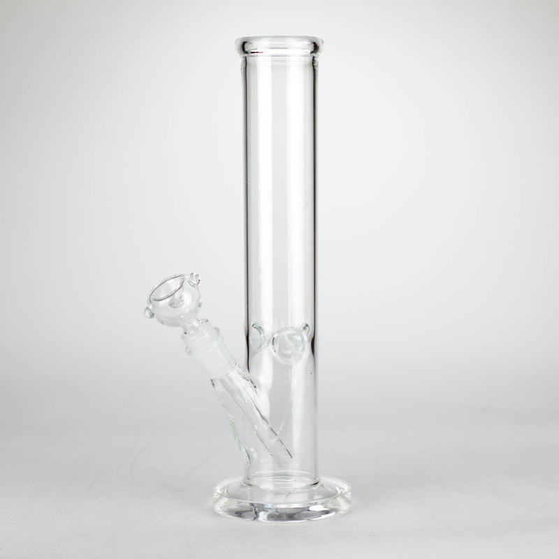 O 12" Clear Straight Tube Bong