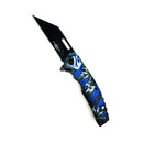 Foldable Pocket Knife [ BW-0579 ] Folding Knife NIBO Distribution BLUE