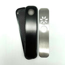 Classic Flat Metal Pipe For Dry Herb [PIP790] Metal Pipe NIBO Distribution BLACK