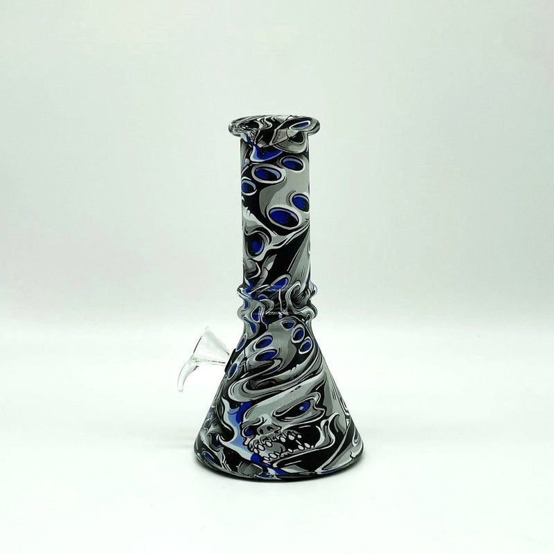 6" Multicolor Mini soft glass water bong Assorted Designs [PIP411]_10