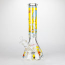 14" Yellow Family Cartoon 9 mm glass bongs [PIP789] Glass Bong NIBO Distribution Design D