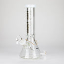 Tech Tubes | 12" 9mm Beaker Glass Bong Glass Bong Maq Distributors White