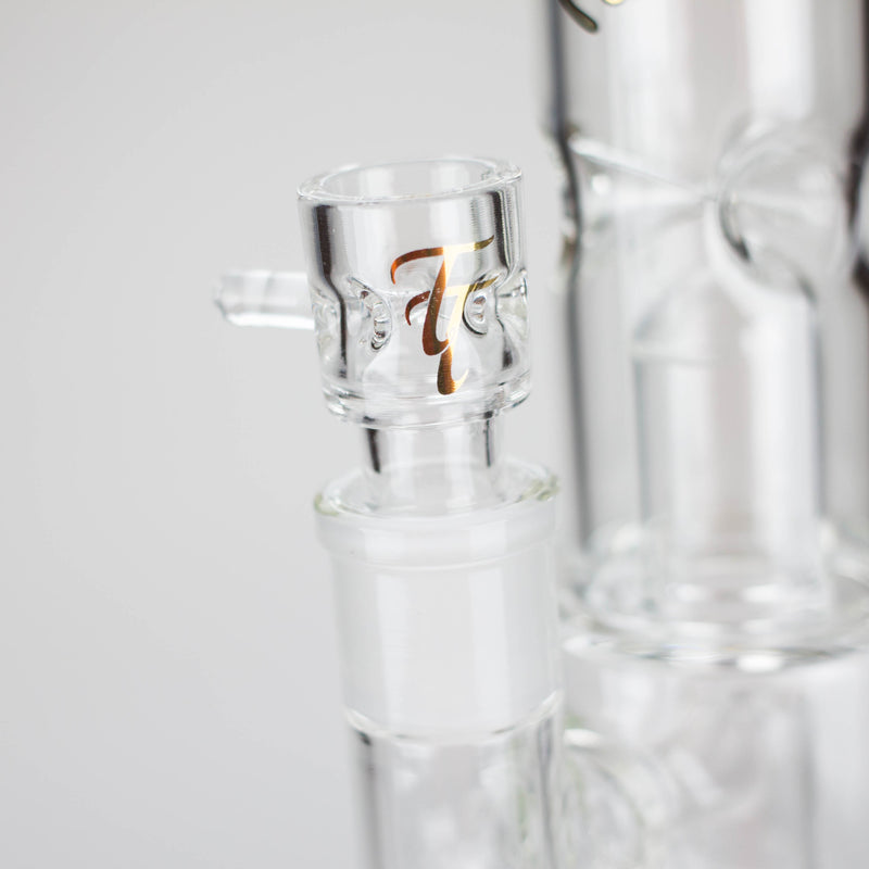 O Tech Tubes | 14" Circ Cannon Clear Glass Bong