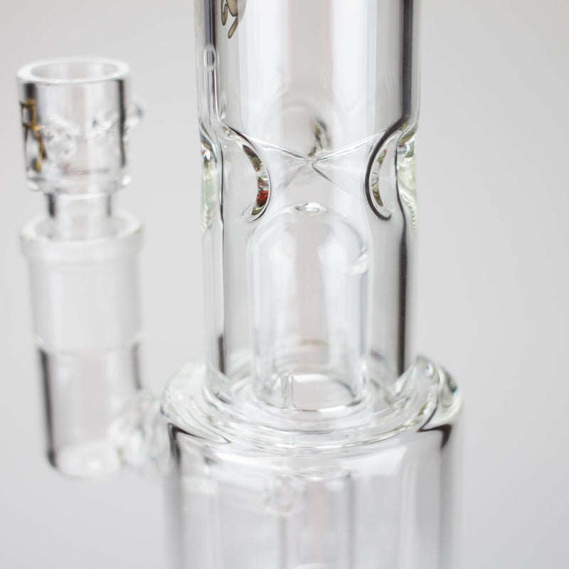 O Tech Tubes | 14" Circ Cannon Clear Glass Bong