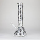 Karma | 14" Leaf Beaker Glow in the dark Glass Bong Glass Bong Maq Distributors