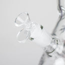 Karma | 14" Leaf Beaker Glow in the dark Glass Bong Glass Bong Maq Distributors