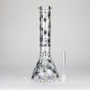 Karma | 14" Leaf Beaker Glow in the dark Glass Bong Glass Bong Maq Distributors