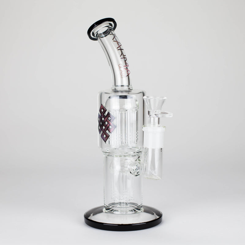 O Karma | Glass Bong 11" Double Tree Bend