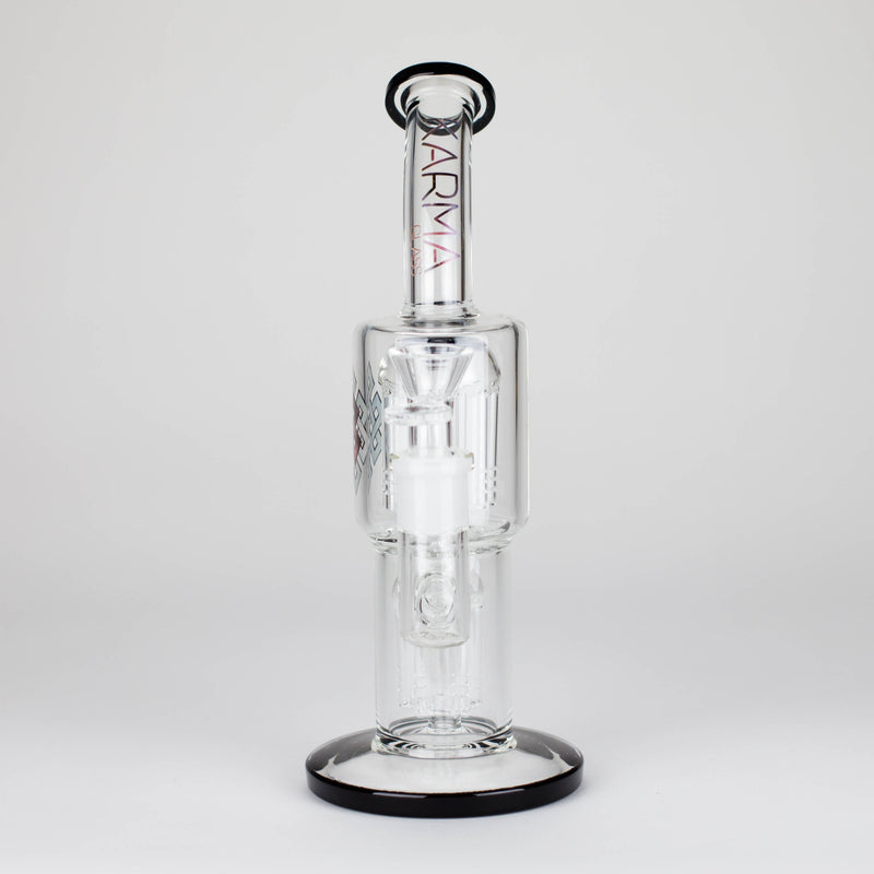 O Karma | Glass Bong 11" Double Tree Bend