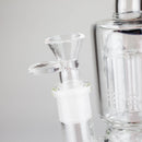 Karma | Glass Bong 11" Double Tree Bend Glass Bong Maq Distributors