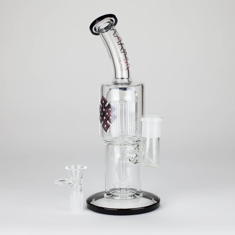 O Karma | Glass Bong 11" Double Tree Bend