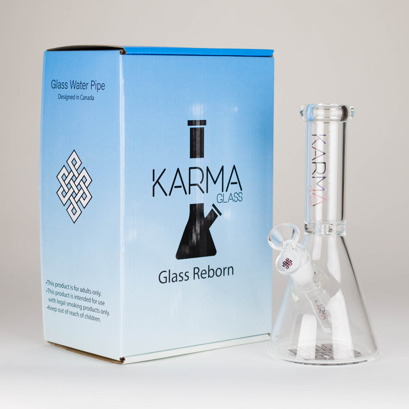 O Karma | 9" Skinny Beaker Glass Bong