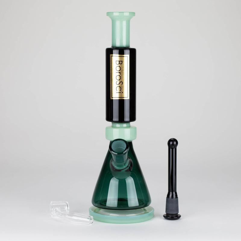 O BoroSci | 10" Retro Mini Beaker with Banger Glass Rig